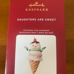 Hallmark Keepsake Daughters Are Sweet Ornament - Red and White